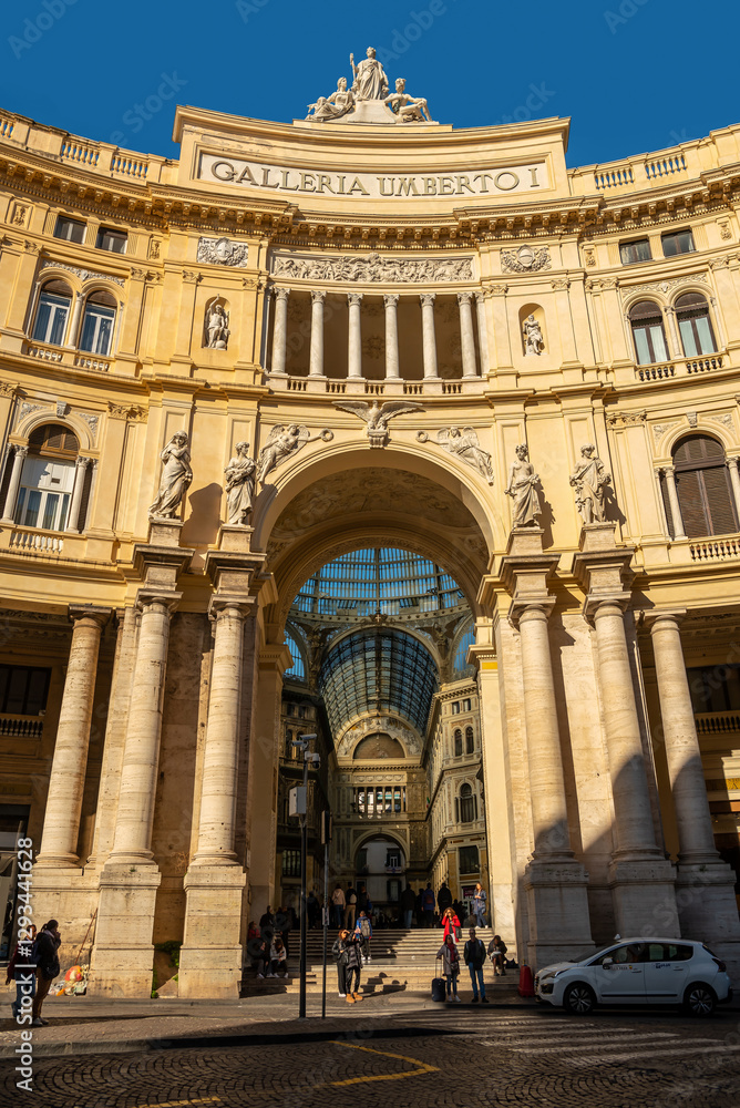 Umberto Gallery in Naples. Entrance to the gallery