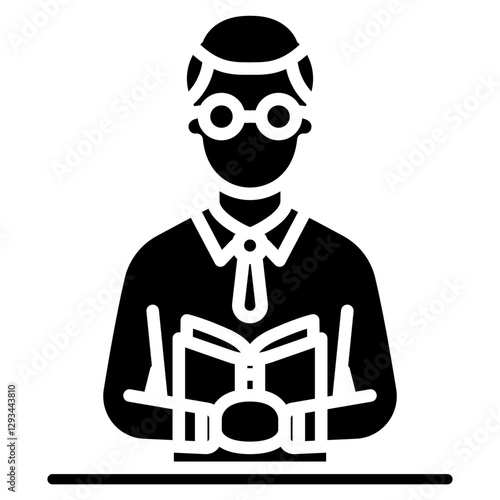 Librarian Vector Icon