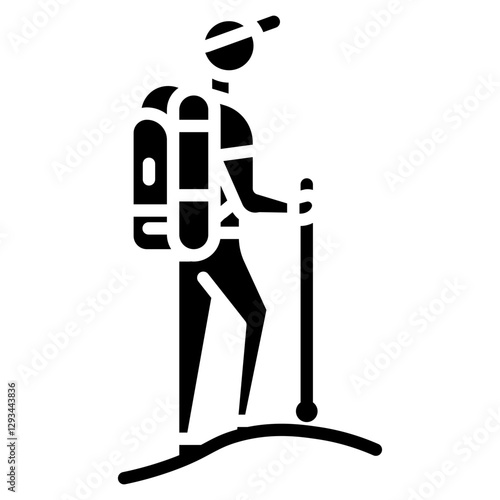 Hiker Vector Icon