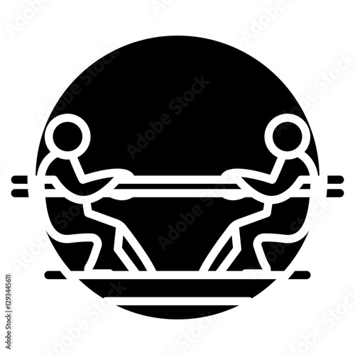 Tug of War Rope Vector Icon