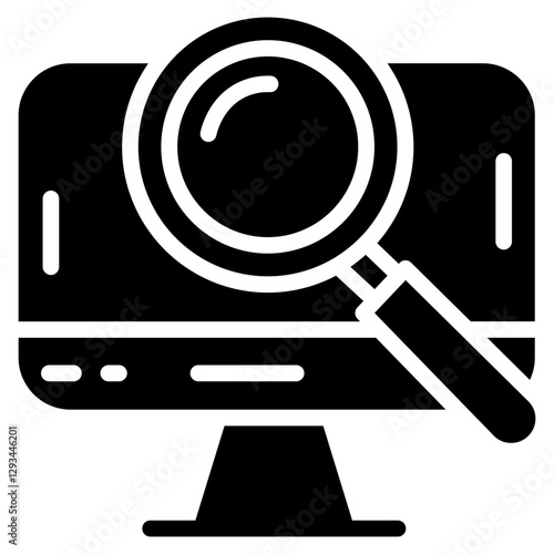 Media Monitoring Vector Icon