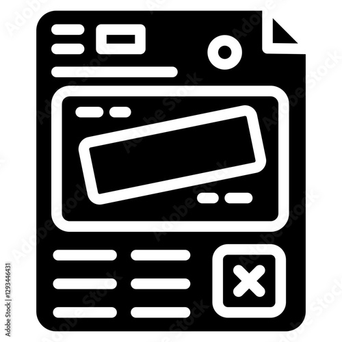 Press Embargo Vector Icon