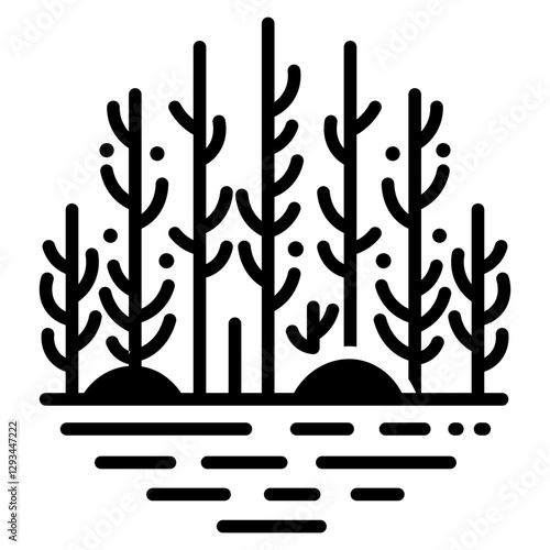 Kelp Forest Vector Icon