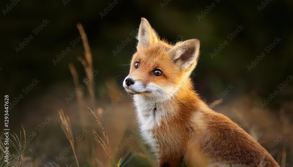 Vibrant, Playful Baby Red Fox Exploring a Winter Wonderland, FrostCovered Forest Backdrop with Soft Focus and Gently Dappled Lighting. Vibrant, Playful Baby Red Fox Exploring a Winter Wonderland, FrostCovered Forest Backdrop with Soft Focus and Gently Dappled Lighting.