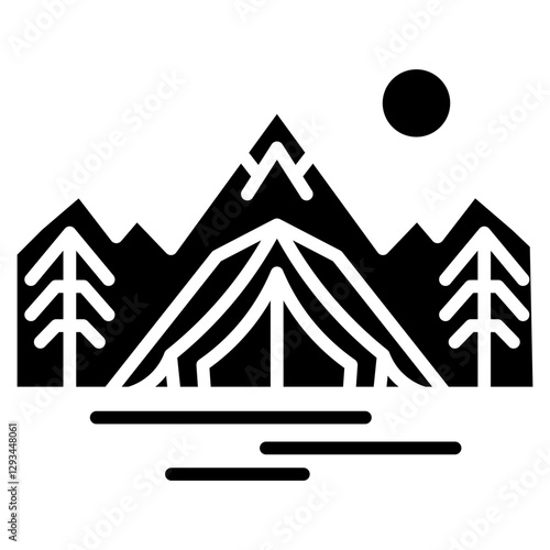 Mina Camp Vector Icon