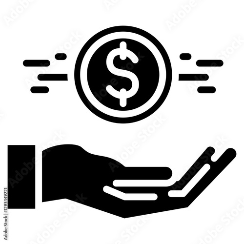 Bribing Hand Vector Icon