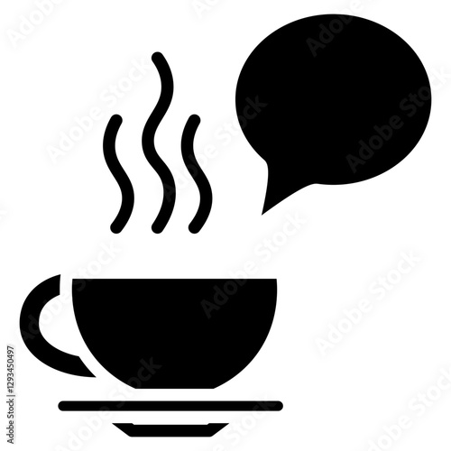 Coffee Chat Vector Icon