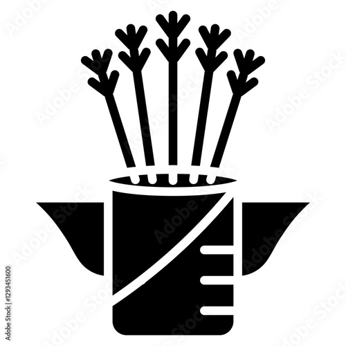Back Quiver Vector Icon