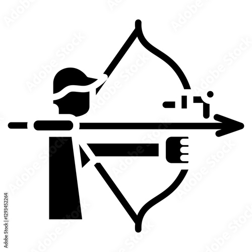 Take-Down Bow Vector Icon