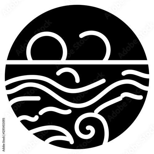 Tidal Pool Vector Icon