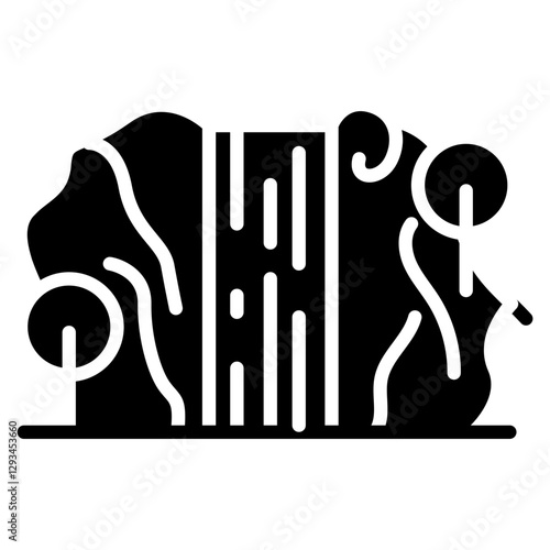 Waterfall Vector Icon