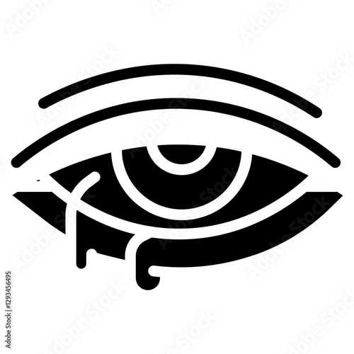 Eye Puffiness Vector Icon