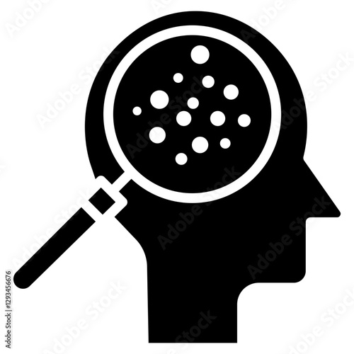 Irritated Scalp Vector Icon