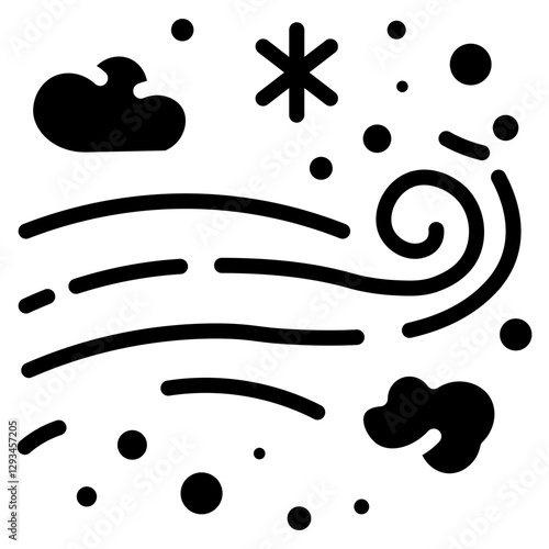 Wind Allergens Vector Icon