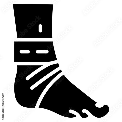Ankle Swelling Vector Icon