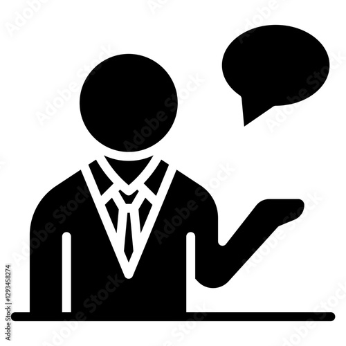 Mental Health Coach Vector Icon