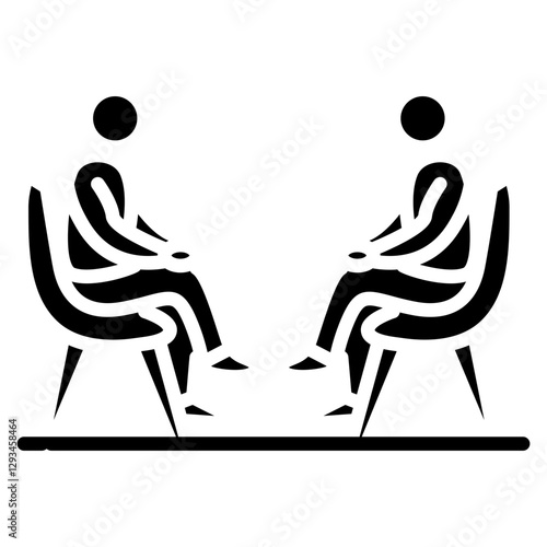 Psychiatric Therapy Room Vector Icon