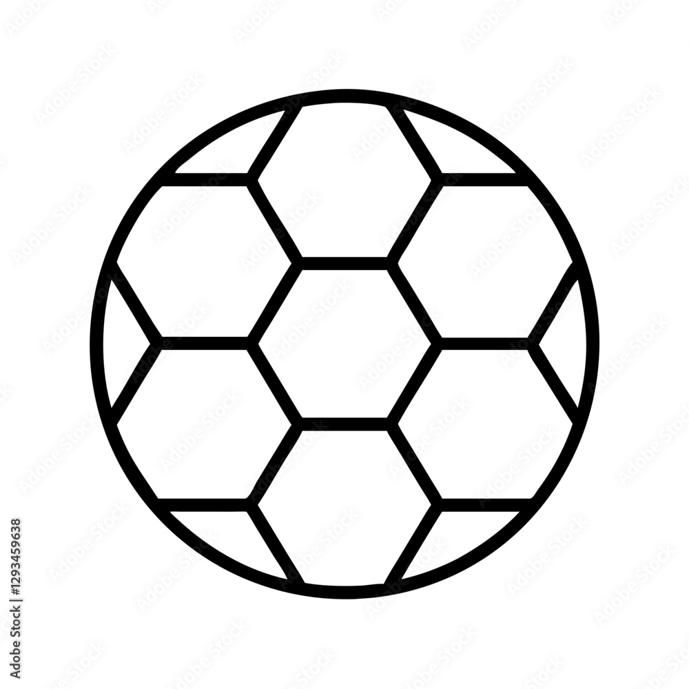 soccer ball icon, soccer ball line art - simple line art of soccer ball, perfect for soccer ball logos and icons soccer ball icon, soccer ball line art - simple line art of soccer ball, perfect for soccer ball logos and icons