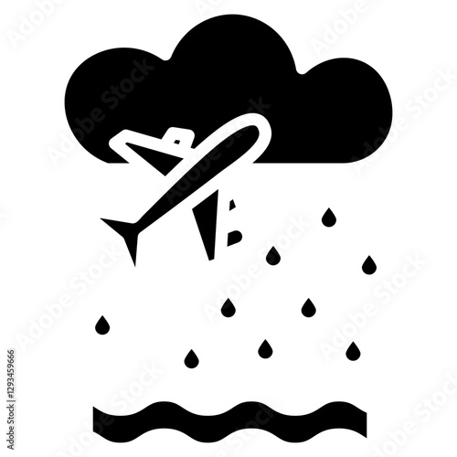Monsoon Travel Vector Icon