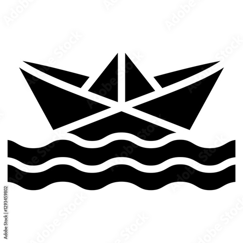 Paper Boats Vector Icon