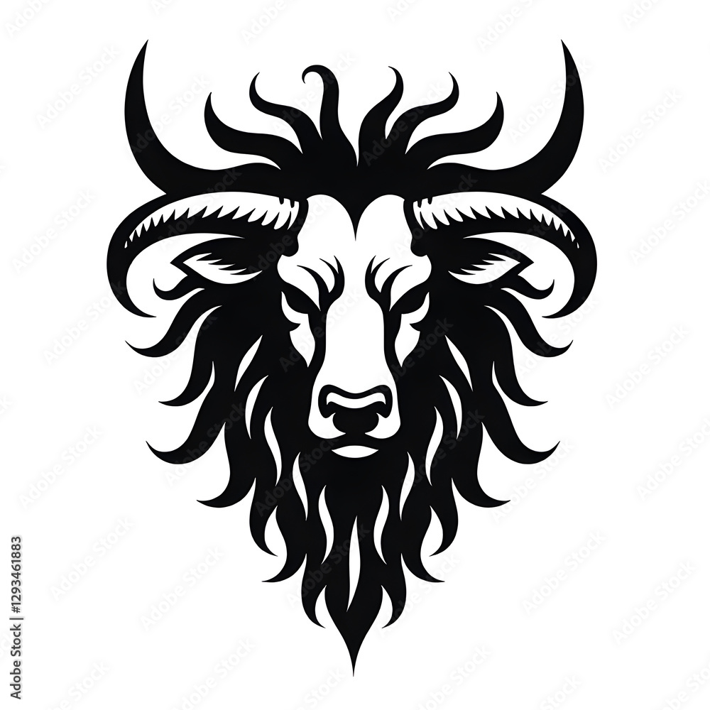 Fototapeta premium head of a bull abstrack logo