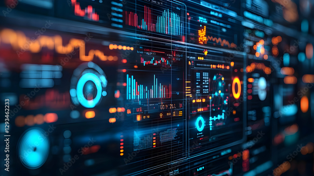 Abstract 3D Digital Data Visualization Background Abstract 3D Digital Data Visualization Background
