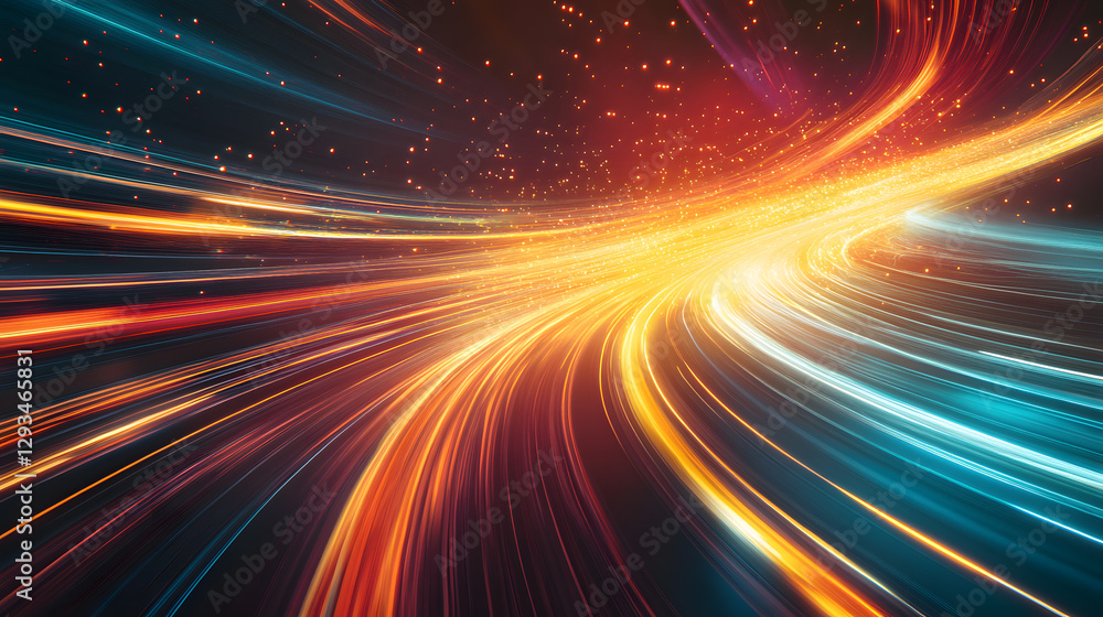 Dynamic abstract digital stock trends vibrant light trails digital space motion graphics futuristic wide angle conceptual art Dynamic abstract digital stock trends vibrant light trails digital space motion graphics futuristic wide angle conceptual art