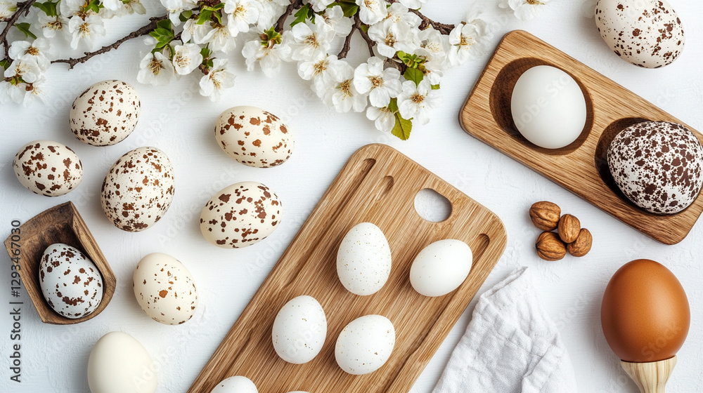 Minimalist Easter Table with Natural Elements Minimalist Easter Table with Natural Elements