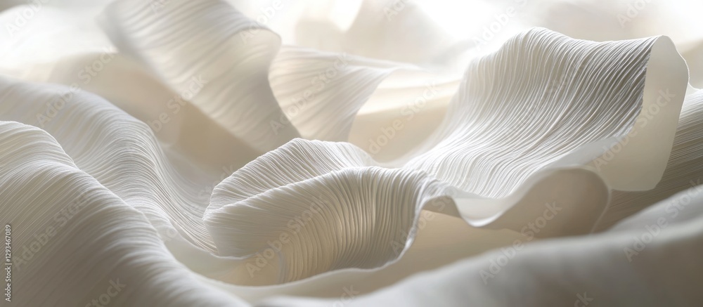 Pleated Fabric Abstract: A Study in Light and Texture Pleated Fabric Abstract: A Study in Light and Texture
