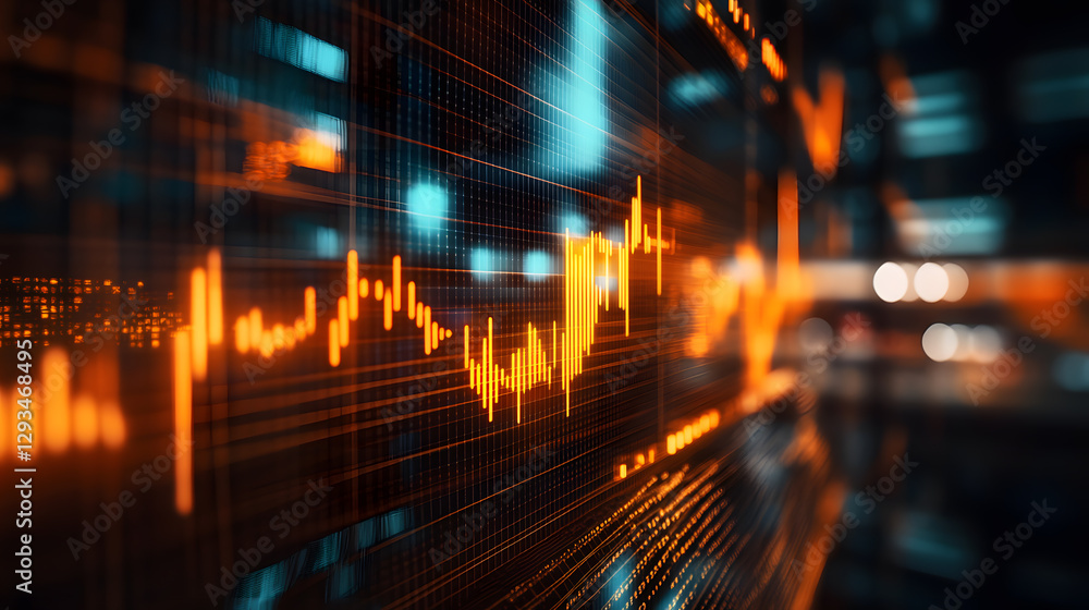 Dynamic stock analytics visualization in a digital environment bright glowing data charts modern business insights Dynamic stock analytics visualization in a digital environment bright glowing data charts modern business insights