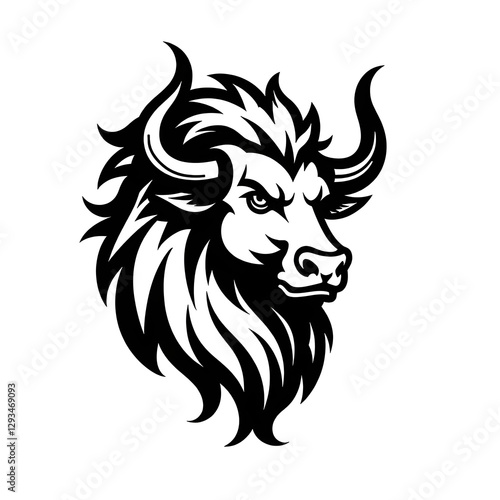 Wallpaper Mural vector illustration of a bull logo Torontodigital.ca