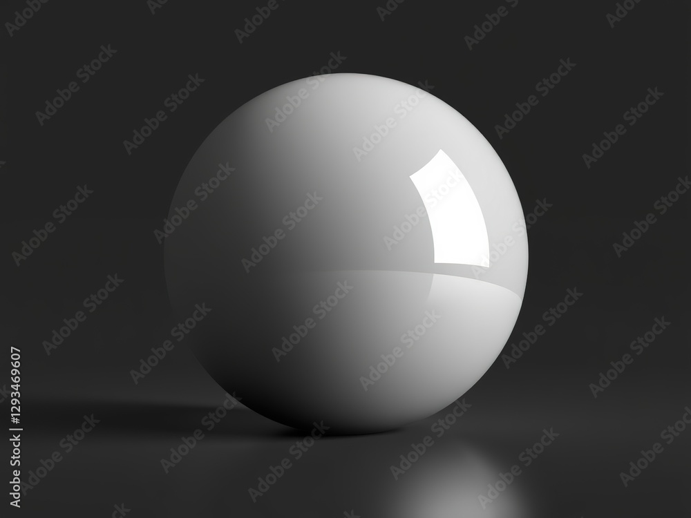 Abstract Sphere Mirror - Dark Gradient Background Abstract Sphere Mirror - Dark Gradient Background