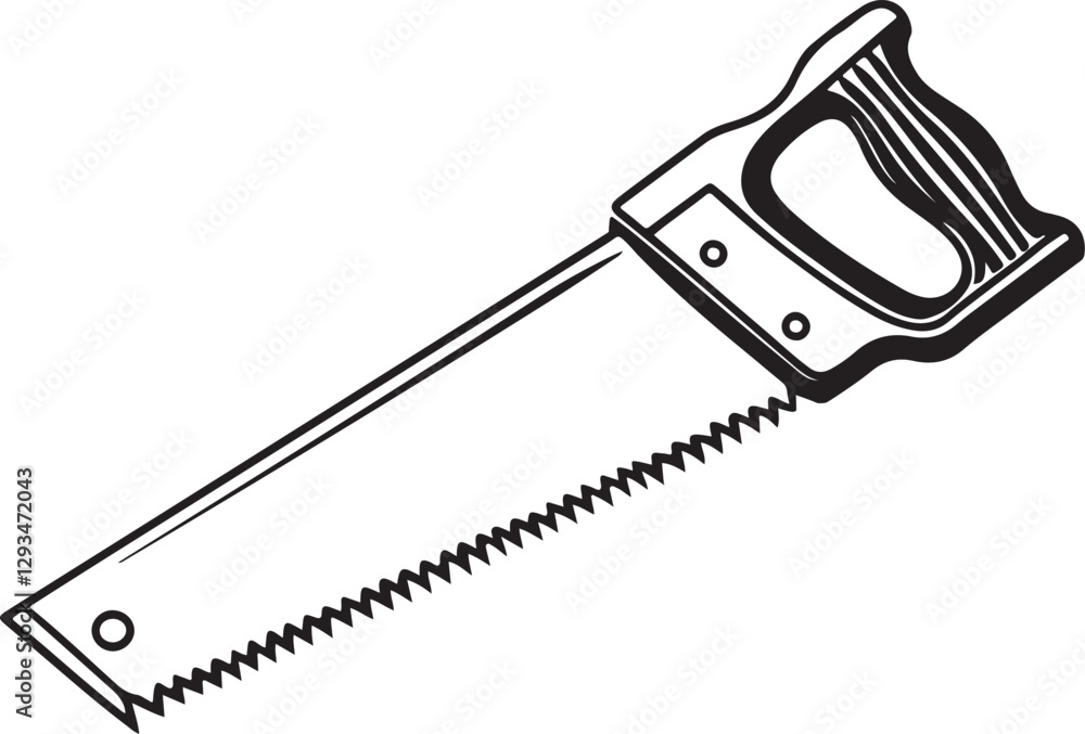 Obraz premium handsaw Tool for carpentry work