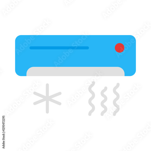 Air conditioning flat icon