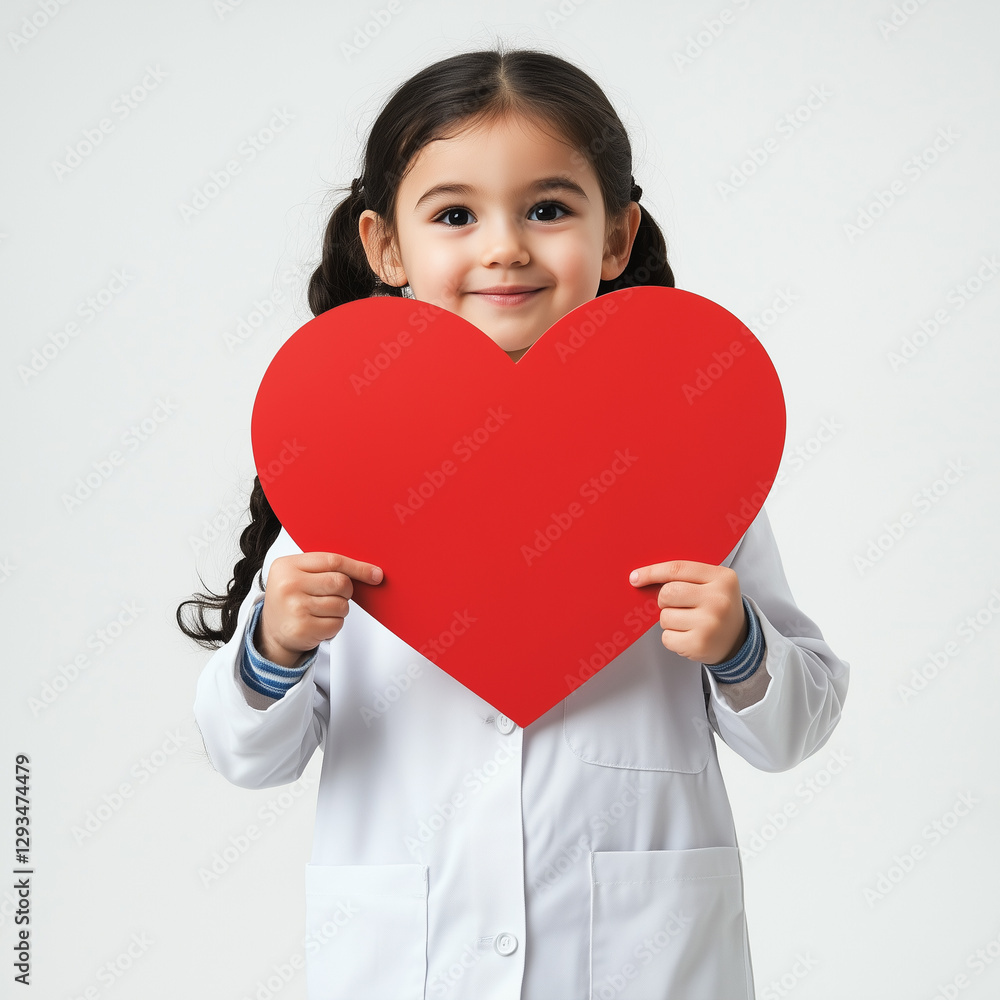 A Future Doctor – Child Holding a Red Heart Symbol in Hand
A Future Doctor – Child Holding a Red Heart Symbol in Hand