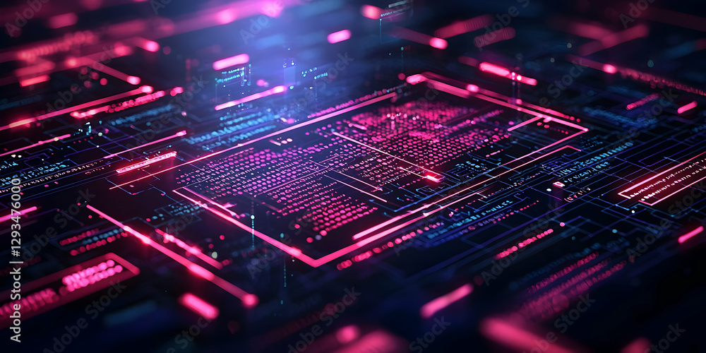 Abstract 3D Digital Data Stream Background Abstract 3D Digital Data Stream Background