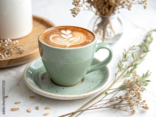 cup of coffee with cinnamon and sugar