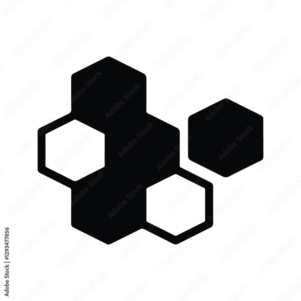 Honeycomb icon. Hexagon honeycomb pattern illustration. Honeycomb texture. Isolated on white background. Honeycomb icon. Hexagon honeycomb pattern illustration. Honeycomb texture. Isolated on white background.