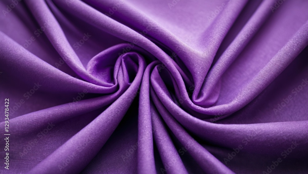 Obraz premium Luxurious close-up of rich purple fabric showcasing elegant folds and smooth texture ideal for fashion or interior design projects