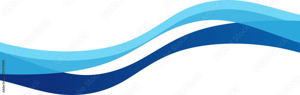 Obraz premium Modern Elegant Wave Border