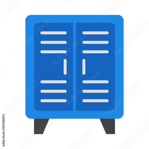 Lockers flat icon
