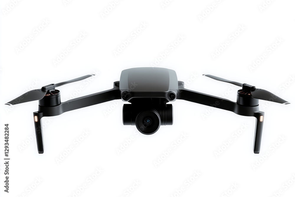 Compact drone showcasing sleek design and advanced camera capabi Compact drone showcasing sleek design and advanced camera capabi