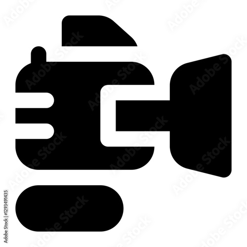 Icon Bulldozer With Style Glyph