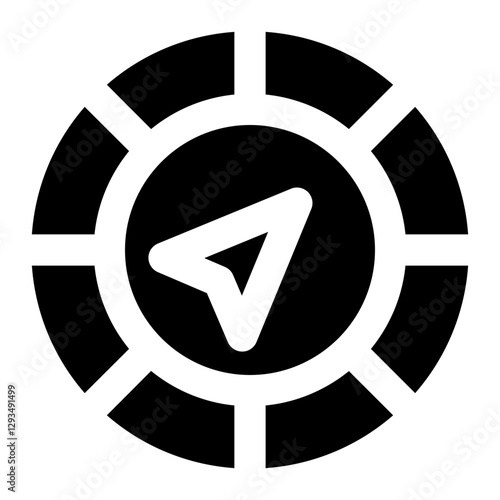 Icon Compasses With Style Glyph