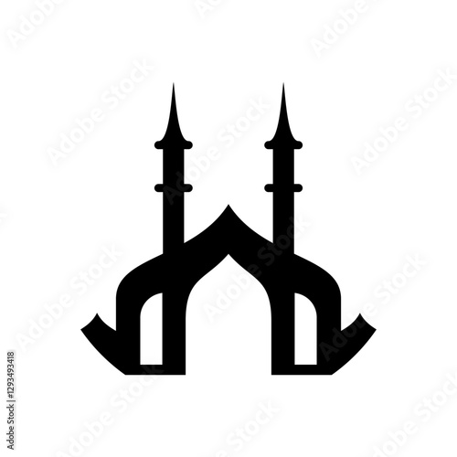 mosque, logo design, vector, icon, symbol, islamic, muslim, architecture, islamic, muslim, islam, travel, religion, background, building, minaret, arabic, dome, ramadan, night, landmark, design, cultu