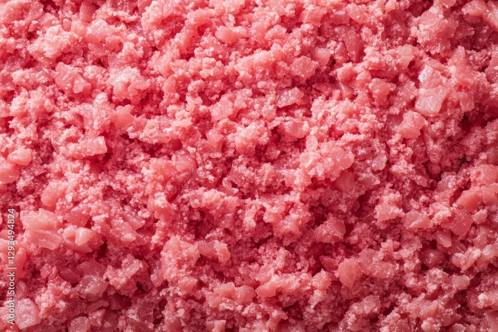 Close-up of raw ground meat texture in pink hues. Neural network AI generated Close-up of raw ground meat texture in pink hues. Neural network AI generated