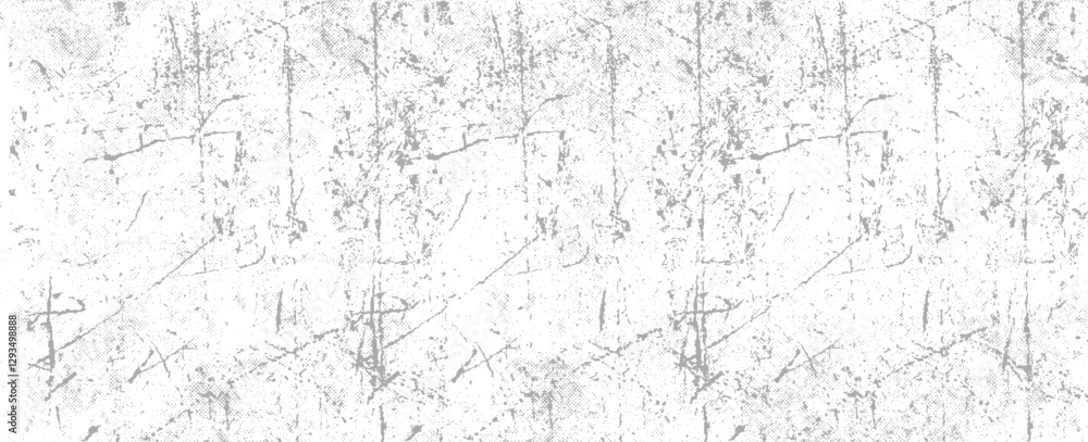 Obraz premium Grunge black and white pattern. Monochrome particles abstract texture. Background of cracks, scuffs, chips, stains, ink spots, lines. Dark design background surface. Vector EPS 10