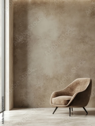 A comfortable armchair is placed in a rooms setting