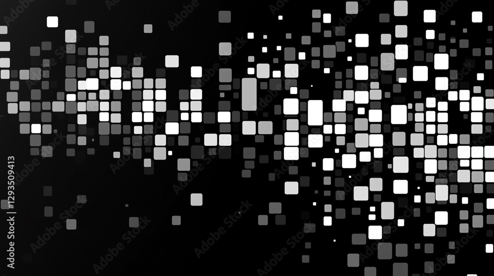 Abstract grayscale pixel art background design modern squares digital texture dark image clean light Abstract grayscale pixel art background design modern squares digital texture dark image clean light