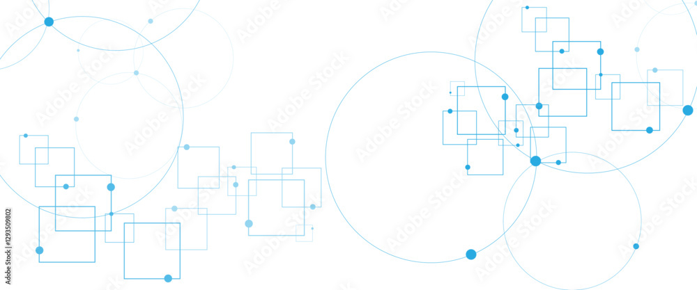 Vector blue and white background, technology background design and communication connection. Vector blue and white background, technology background design and communication connection.